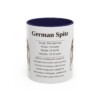 11oz German Spitz Mug, Navy, front view