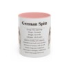 11oz German Spitz Mug, Pink, front view