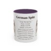 11oz German Spitz Mug, Purple, front view
