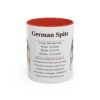 11oz German Spitz Mug, Red, front view