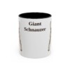 11oz Giant Schnauzer Mug, Black, front view