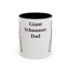 11oz Giant Schnauzer Dog Dad Mug, Black, front view