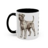11oz Funny Giant Schnauzer Mug, Black, left side view
