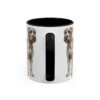11oz Giant Schnauzer Latin Mug, Black, back view