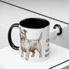 11oz Glen of Imaal Terrier Mug, Black, lifestyle photo