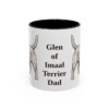 11oz Glen of Imaal Terrier Dog Dad Mug, Black, front view