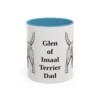 11oz Glen of Imaal Terrier Dog Dad Mug, Light Blue, front view