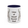 11oz Glen of Imaal Terrier Dog Dad Mug, Navy, front view