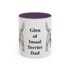 11oz Glen of Imaal Terrier Dog Dad Mug, Purple, front view