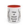11oz Glen of Imaal Terrier Dog Dad Mug, Red, front view