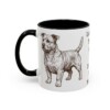 11oz Funny Glen of Imaal Terrier Mug, Black, left side view
