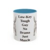 11oz Funny Glen of Imaal Terrier Mug, Light Blue, front view