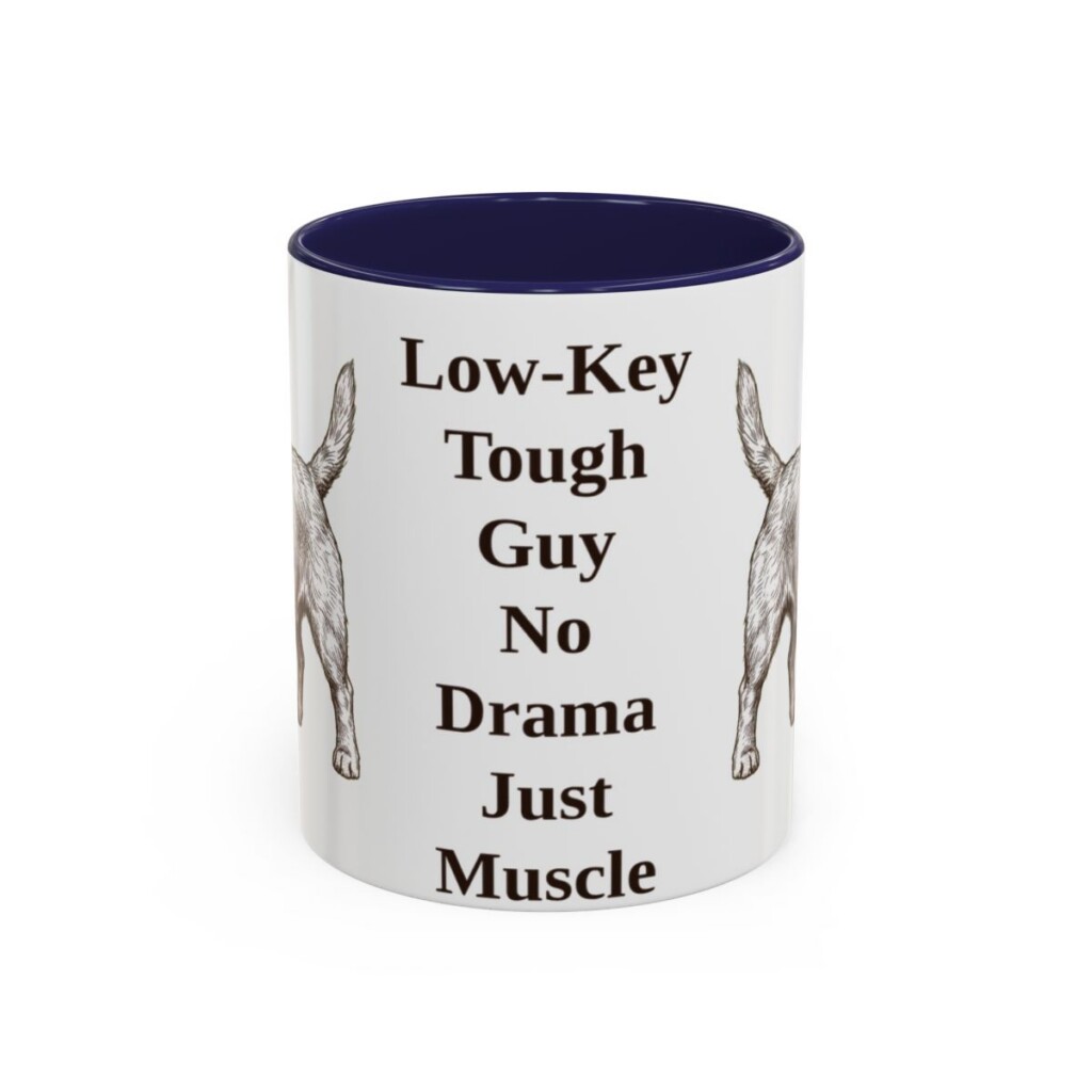 11oz Funny Glen of Imaal Terrier Mug, Navy, front view