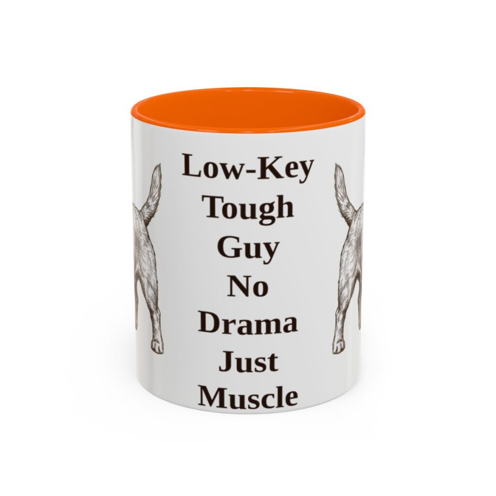 11oz Funny Glen of Imaal Terrier Mug, Orange, front view