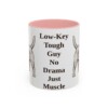 11oz Funny Glen of Imaal Terrier Mug, Pink, front view