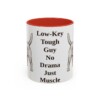 11oz Funny Glen of Imaal Terrier Mug, Red, front view