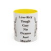 11oz Funny Glen of Imaal Terrier Mug, Yellow, front view
