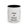 11oz Glen of Imaal Terrier Latin Mug, Black, front view