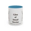 11oz Glen of Imaal Terrier Latin Mug, Light Blue, front view
