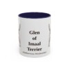 11oz Glen of Imaal Terrier Latin Mug, Navy, front view