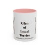 11oz Glen of Imaal Terrier Latin Mug, Pink, front view
