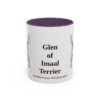 11oz Glen of Imaal Terrier Latin Mug, Purple, front view