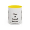 11oz Glen of Imaal Terrier Latin Mug, Yellow, front view