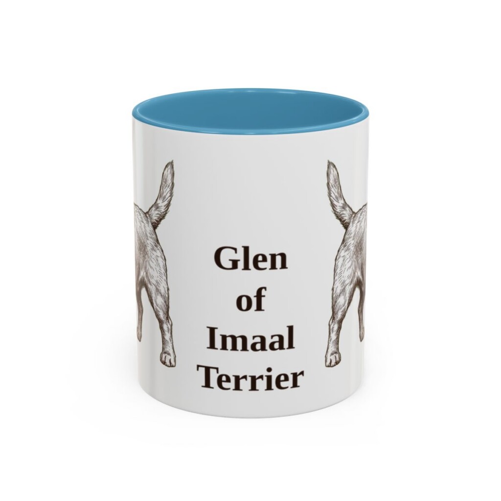 11oz Glen of Imaal Terrier Mug, Light Blue, front view