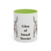 11oz Glen of Imaal Terrier Mug, Light Green, front view