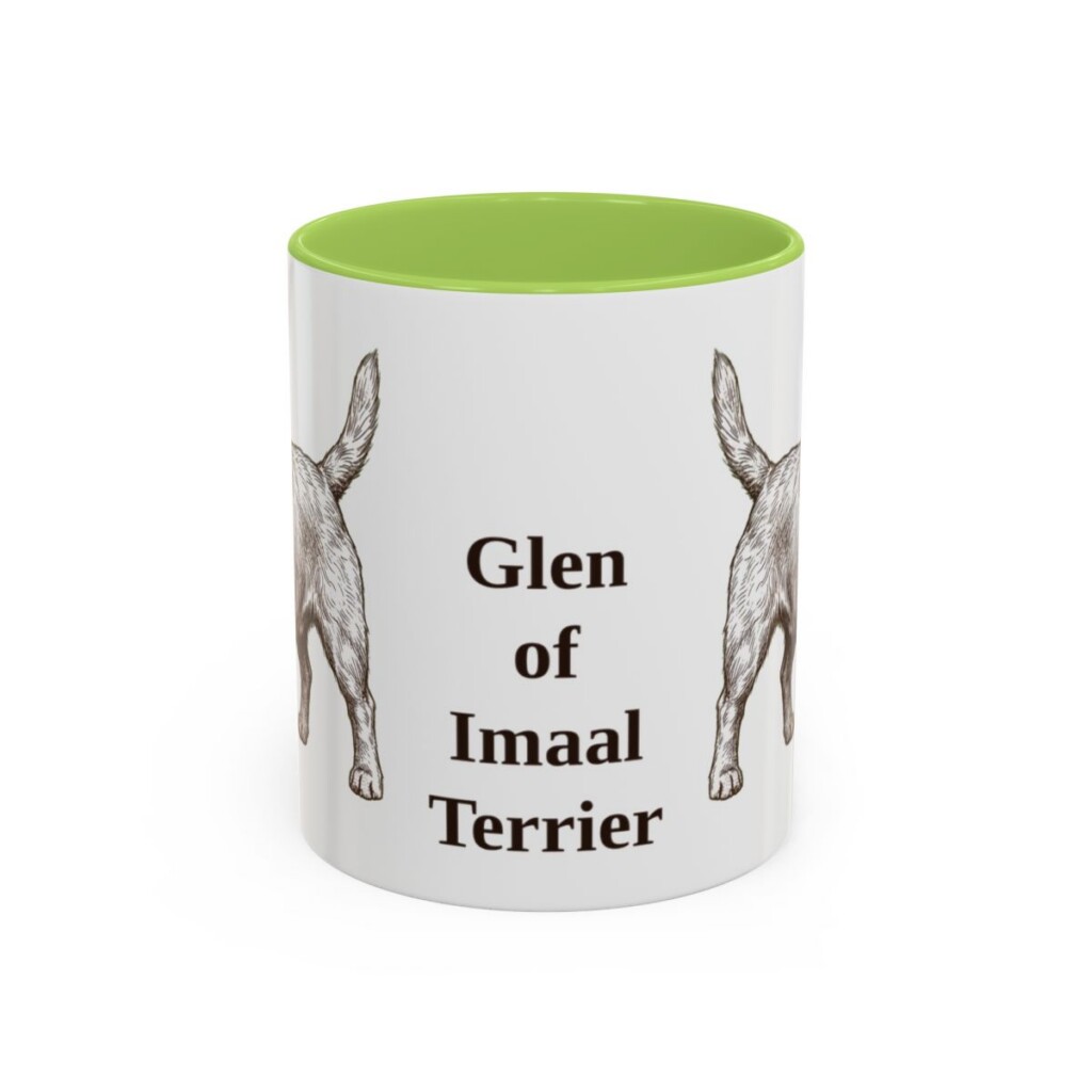 11oz Glen of Imaal Terrier Mug, Light Green, front view