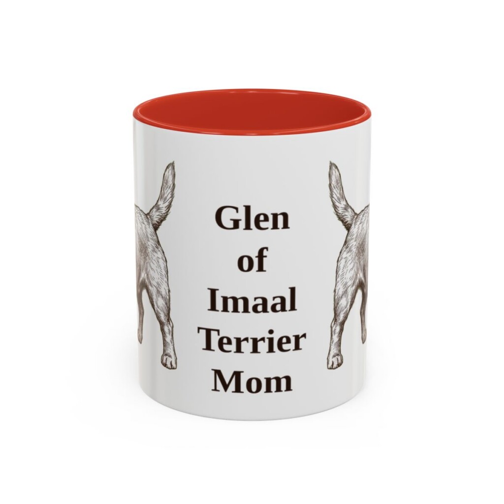 11oz glen of imaal terrier mug, Red