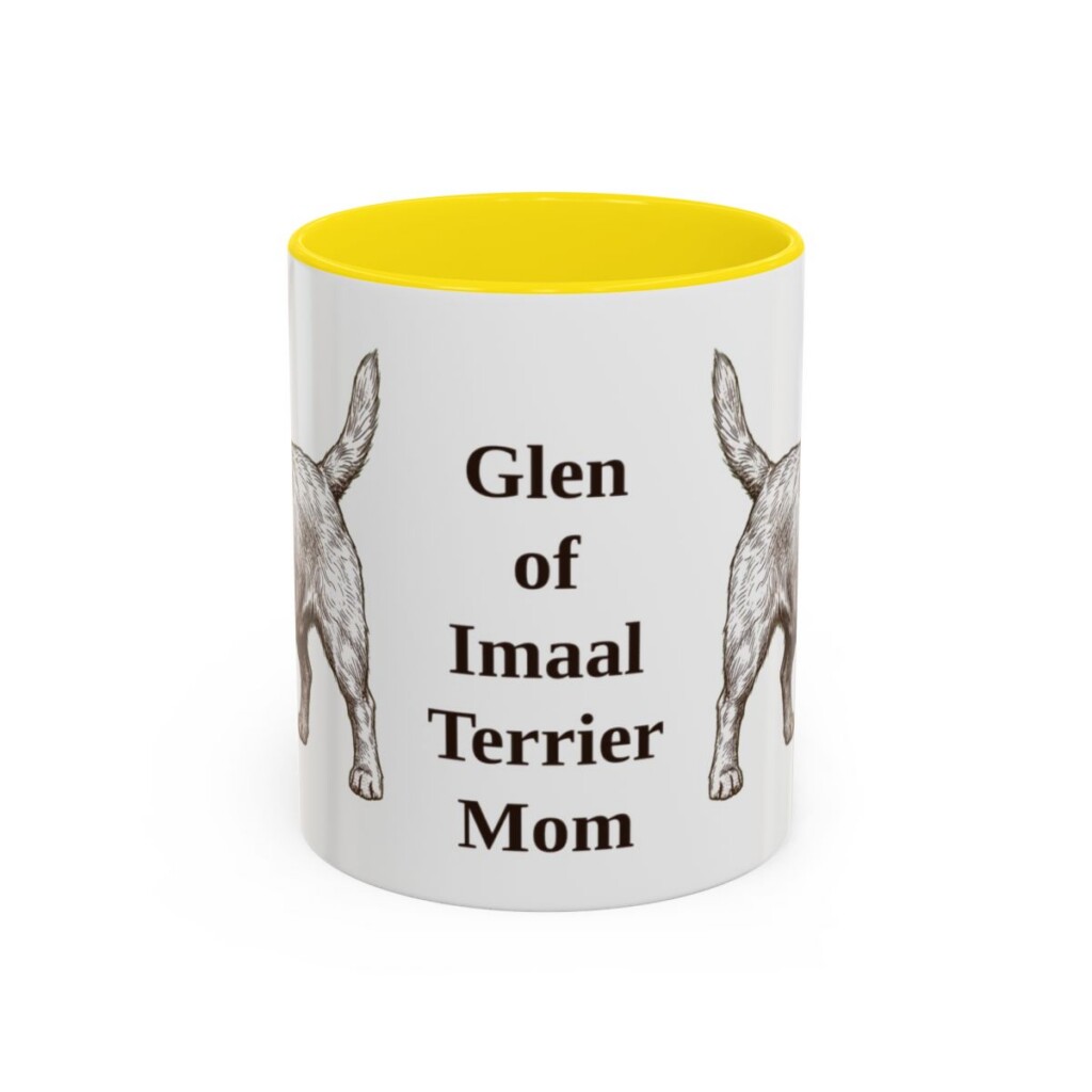 11oz glen of imaal terrier mug, Yellow