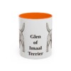 11oz Glen of Imaal Terrier Mug, Orange, front view