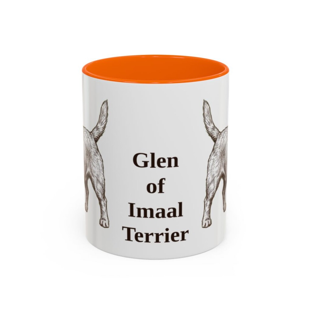 11oz Glen of Imaal Terrier Mug, Orange, front view