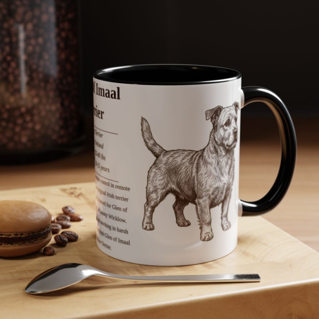 11oz glen of imaal terrier mug, Black