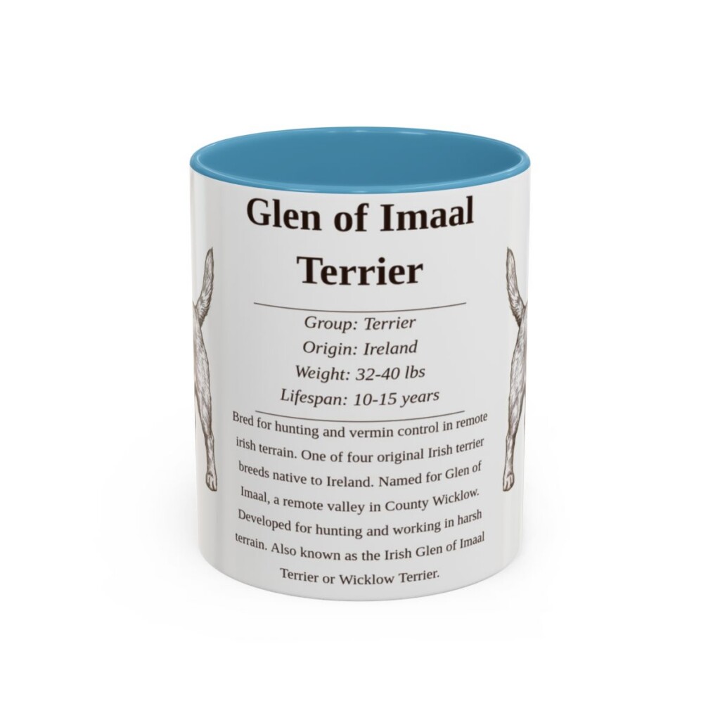 11oz glen of imaal terrier mug, Light Blue