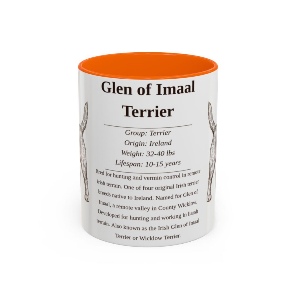 11oz glen of imaal terrier mug, Orange