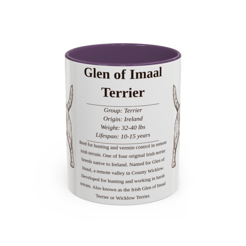 11oz glen of imaal terrier mug, Purple