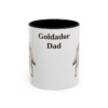 11oz Goldador Dog Dad Mug, Black, front view