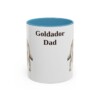 11oz Goldador Dog Dad Mug, Light Blue, front view