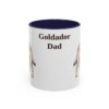 11oz Goldador Dog Dad Mug, Navy, front view