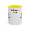 11oz Goldador Dog Dad Mug, Yellow, front view