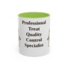 11oz Funny Goldador Mug, Light Green, front view