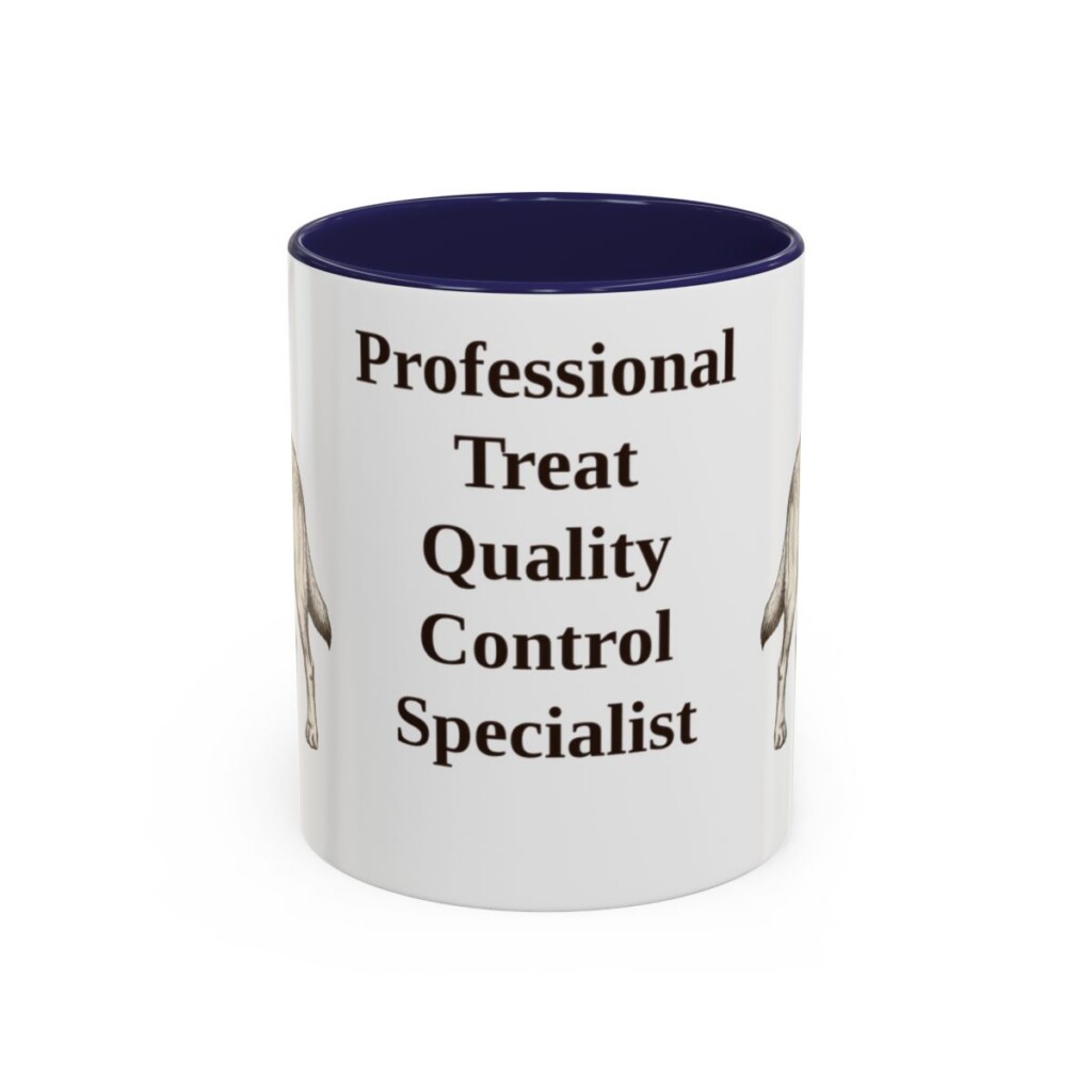 11oz Funny Goldador Mug, Navy, front view