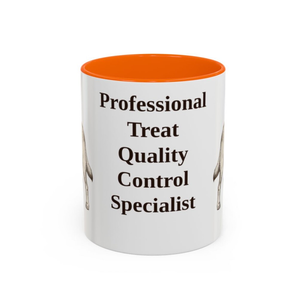 11oz Funny Goldador Mug, Orange, front view