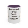 11oz Funny Goldador Mug, Purple, front view