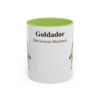 11oz Goldador Latin Mug, Light Green, front view