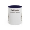 11oz Goldador Latin Mug, Navy, front view