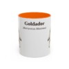 11oz Goldador Latin Mug, Orange, front view