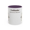 11oz Goldador Latin Mug, Purple, front view